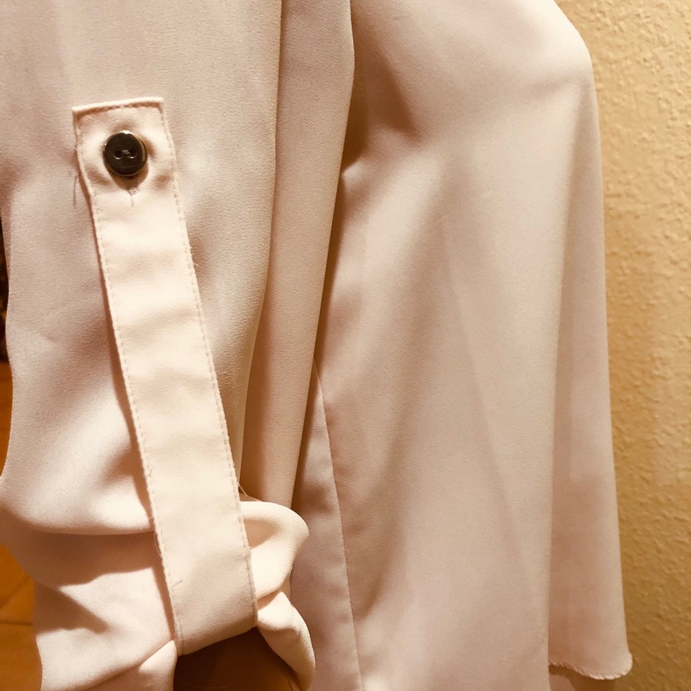 Alfani 3/4 Roll-up Peach Sleeve Top - Picture 16 of 16